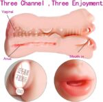 3-in-1 Pocket Male Masturbator | Realistic Mouth, Anal & Vaginal - Image 2